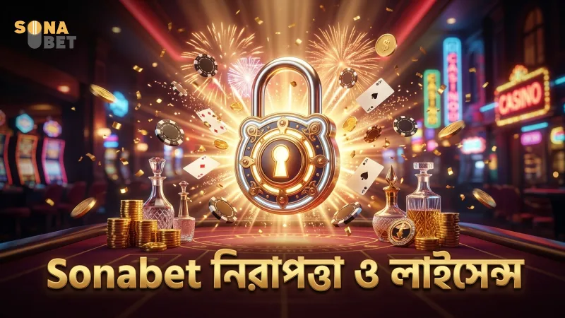 Sonabet নিরাপত্তা ও লাইসেন্সিংয়ে উচ্চ মান বজায় রাখে।