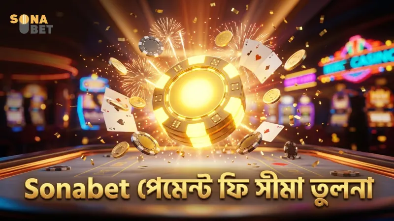 বিভিন্ন পেমেন্ট মাধ্যমের ফি ও সীমা তুলনা Sonabet প্ল্যাটফর্মে।