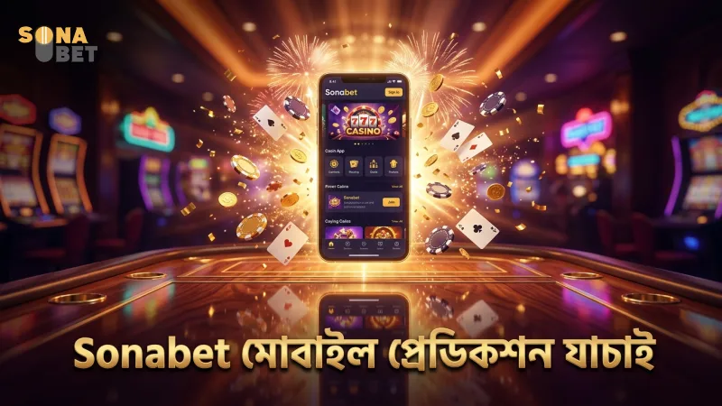 মোবাইল থেকে Sonabet প্রেডিকশন নিরাপদে যাচাই করা যায়।