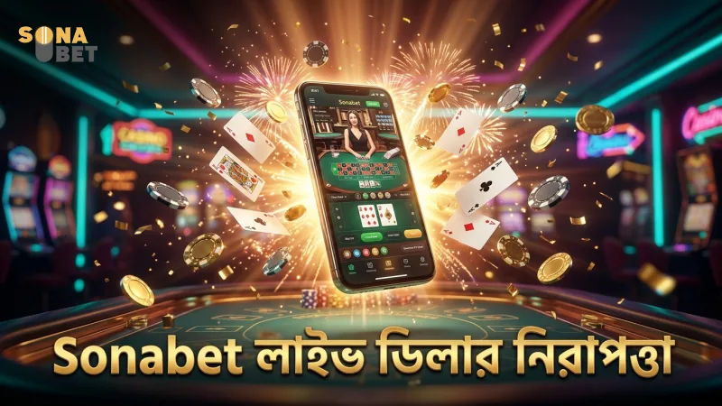 Sonabet প্ল্যাটফর্মে নিরাপদ ও ন্যায্য খেলার জন্য লাইভ ডিলারের ভেরিফিকেশন।