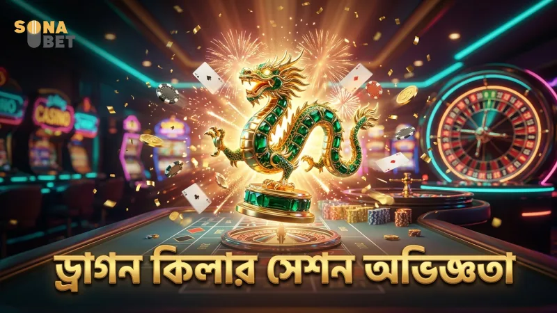 জ্যাকপট ড্রাগন কিলার সেশনের সময় গেমপ্লে দৃশ্য
