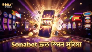 দ্রুত স্পিনের সুবিধা দিয়ে Sonabet মোবাইল খেলা ত্বরান্বিত করে