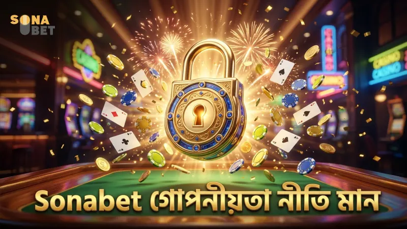 Sonabet গোপনীয়তা নীতি আন্তর্জাতিক মান অনুসরণ করে।