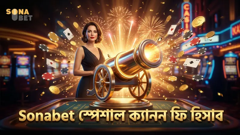Sonabet স্পেশাল ক্যানন ব্যবহারে ফি ও ওয়েজারিং হিসাব।