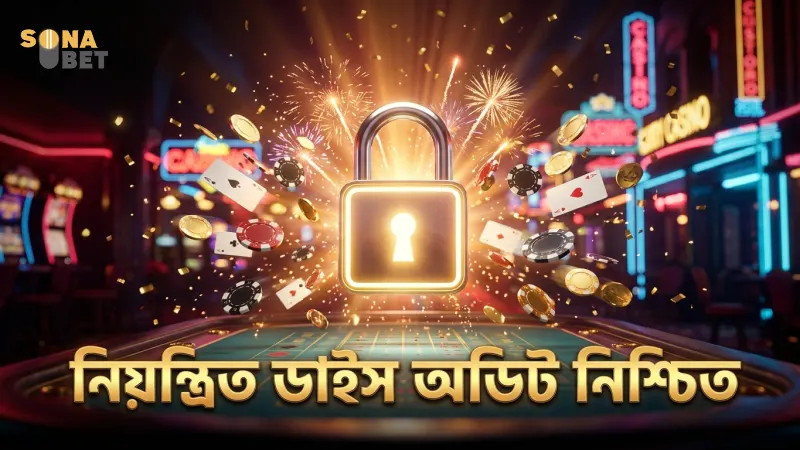 নিয়ন্ত্রিত ডাইস অডিট নিশ্চিত করে গেমের ন্যায্যতা।